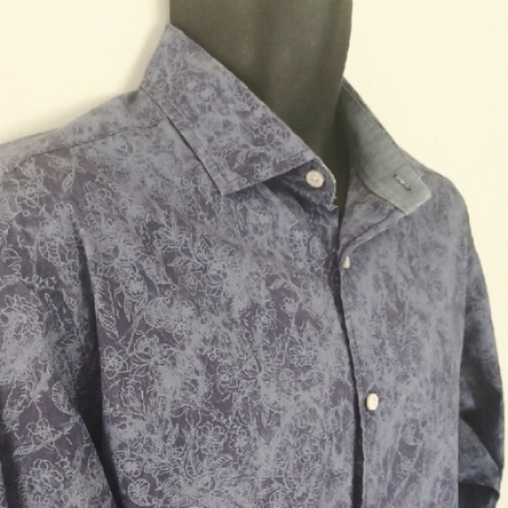 Daniel Cremieux Blue Button Down Shirt, L